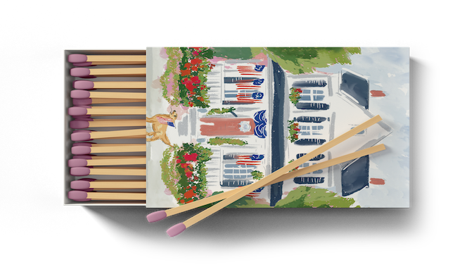 Main Street Match Boxes by Rebecca Illustrated