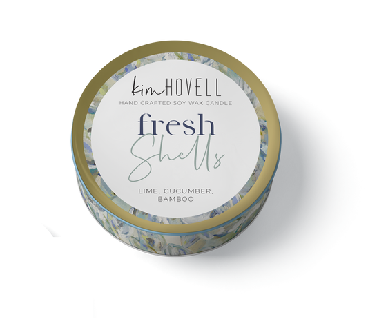 Fresh Shells Mini Candle - 3oz Travel Tin