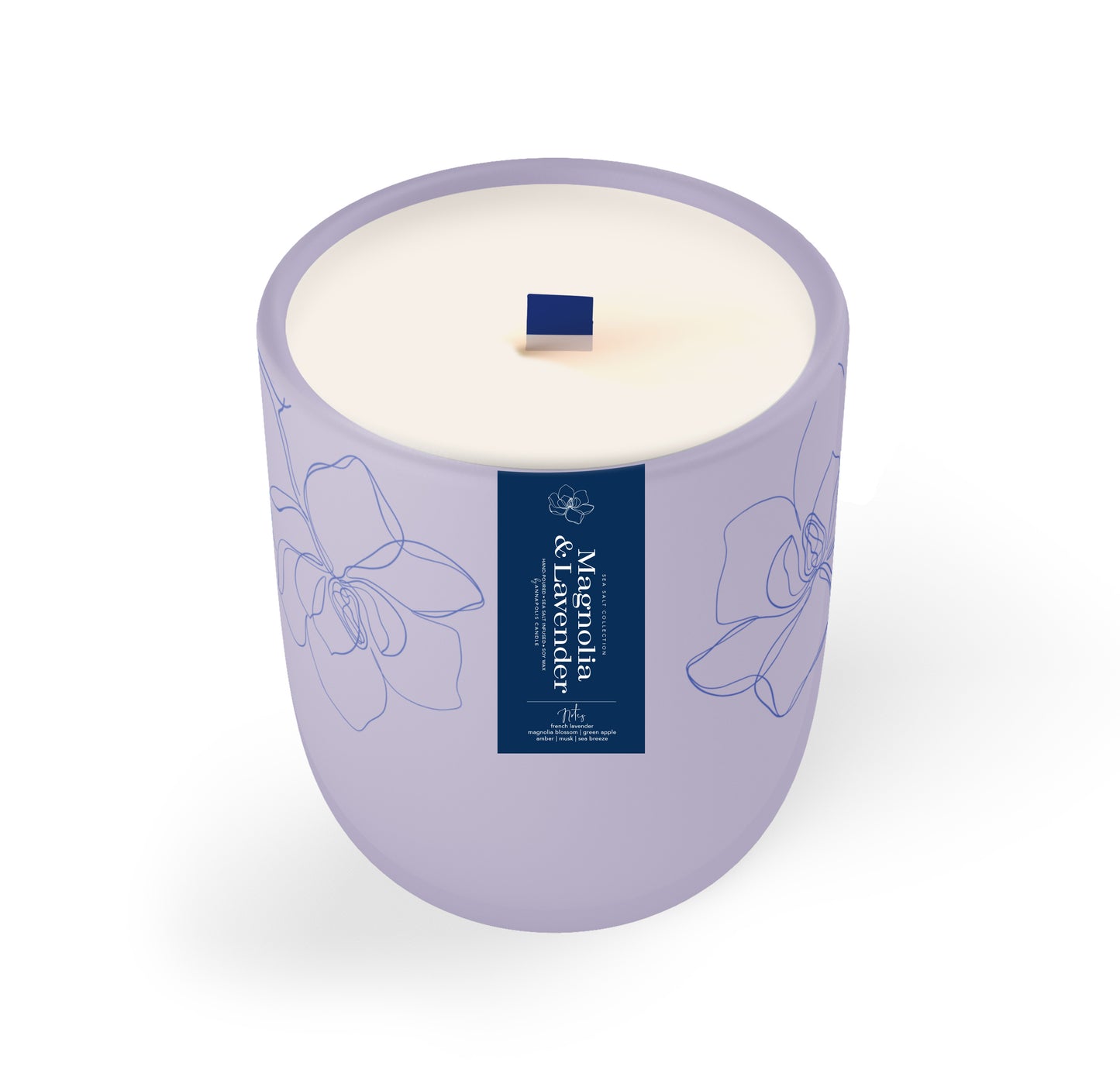 Magnolia + Lavender Signature Wooden Wick Candle