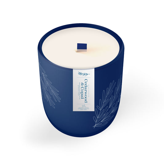 Cedarwood + Copal Signature Wooden Wick Candle