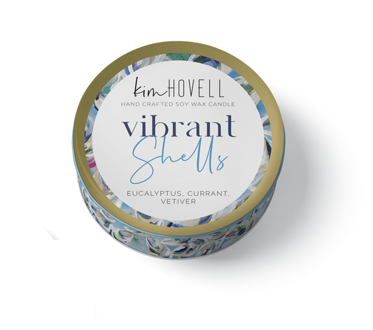 Kim Hovell Collection - Vibrant Shells Mini Candle