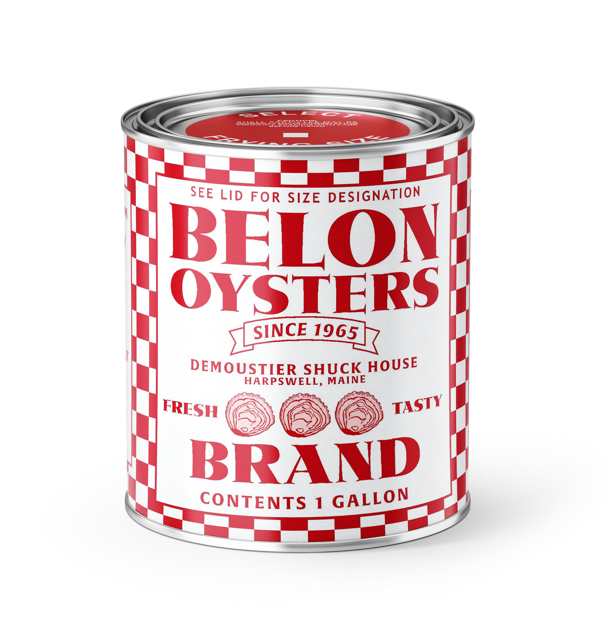 Vintage Belon Maine Oyster Candle