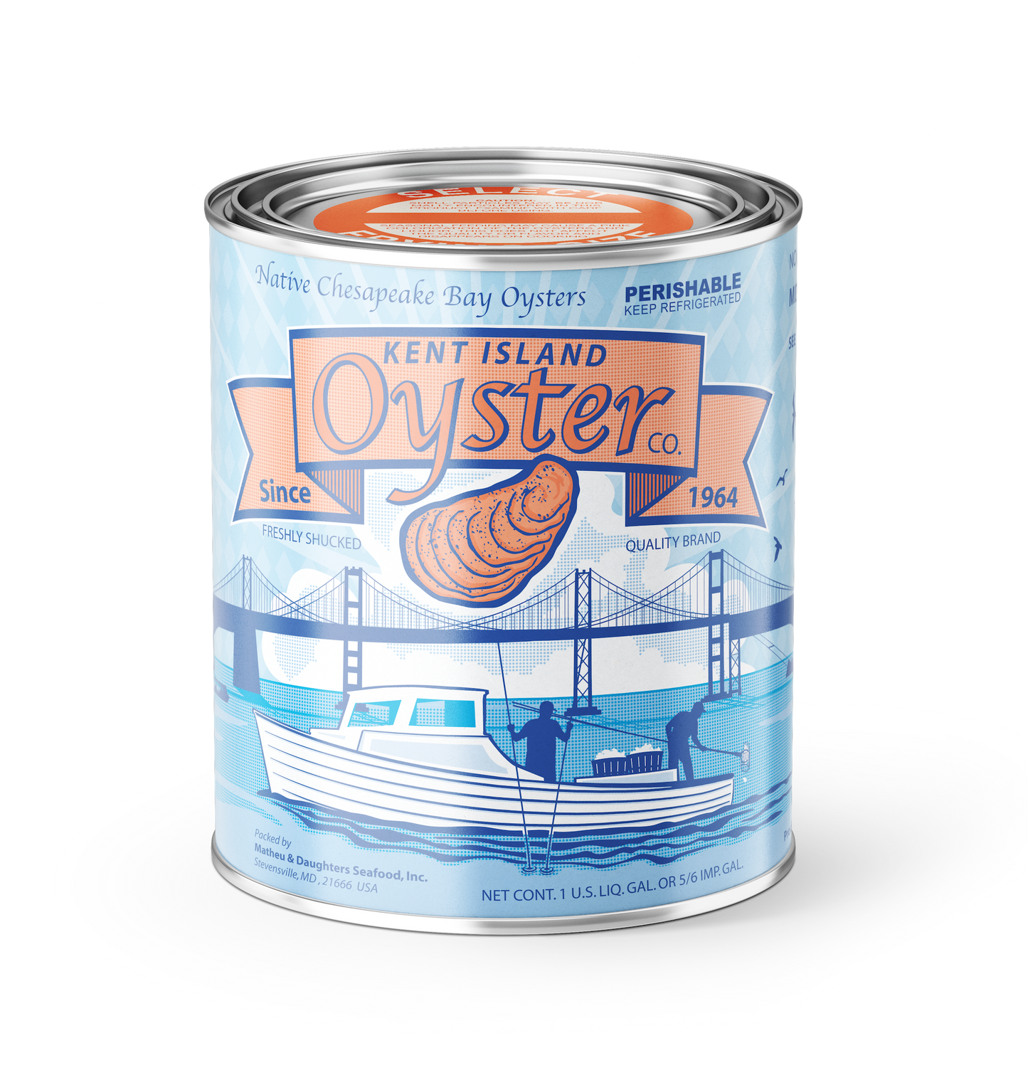 Vintage Kent Island Oyster Candle