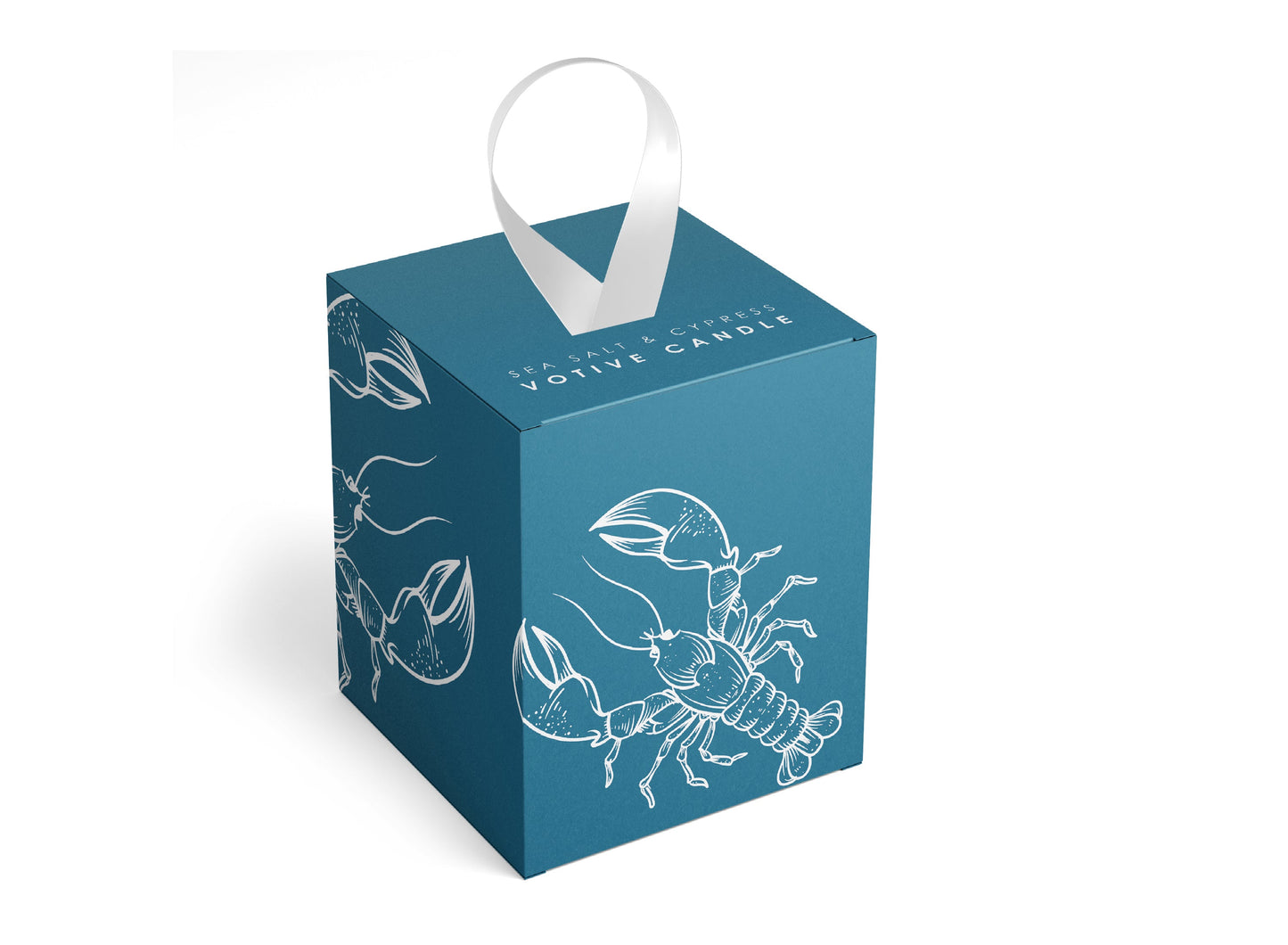 Lobster Decorative Votive Sea Salt + Cypress