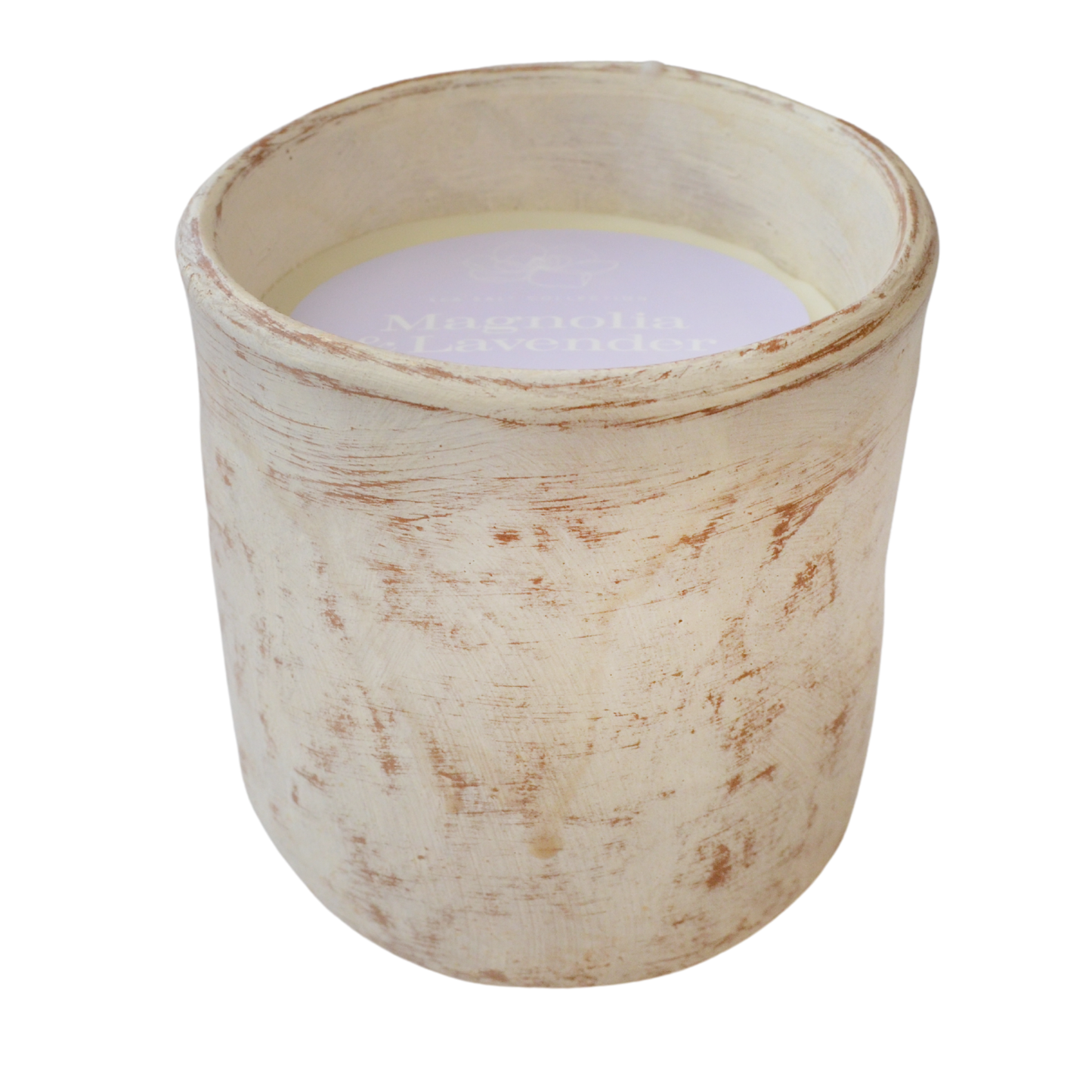 Magnolia + Lavender Clay Pot Candle