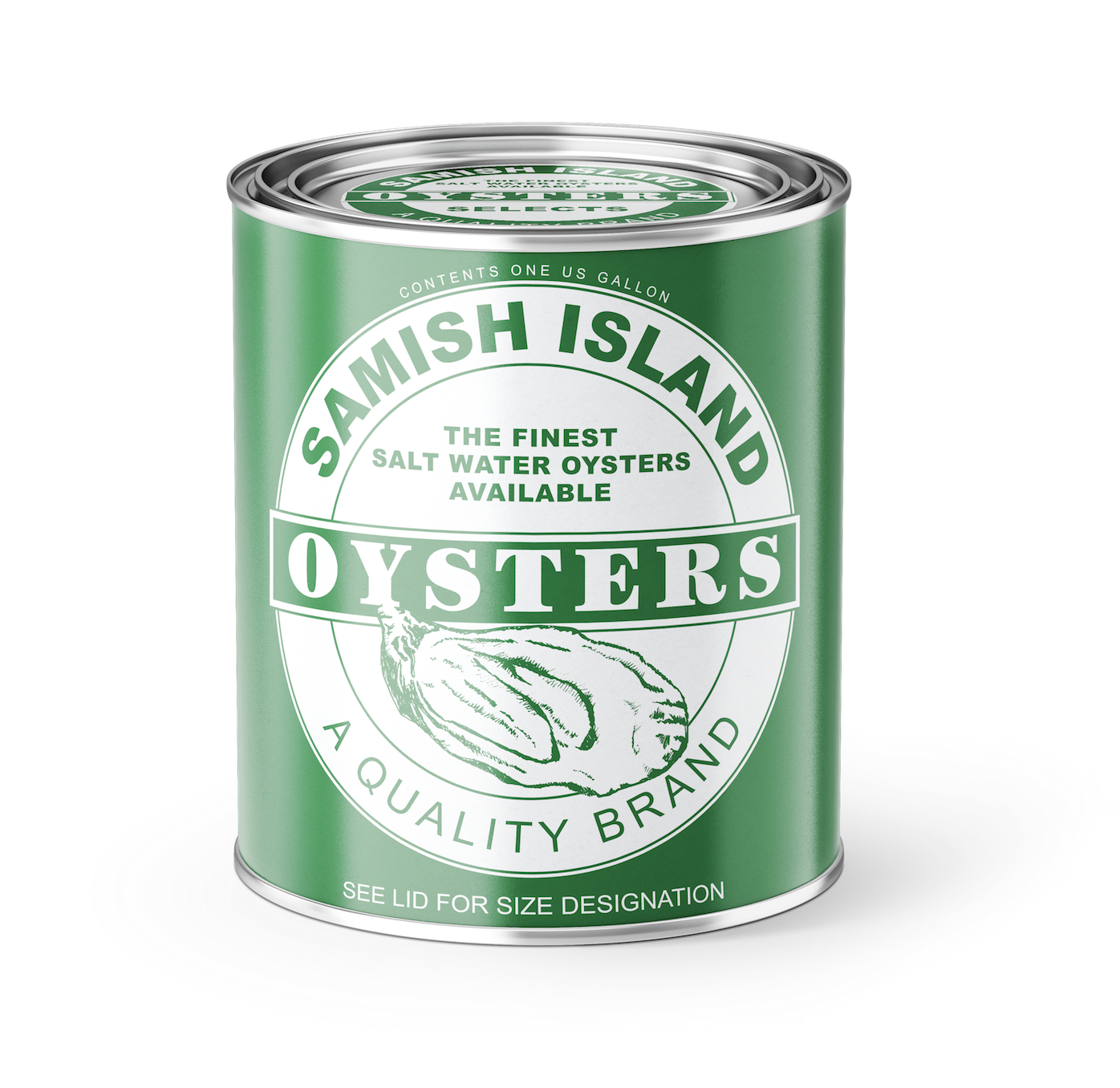 Vintage Samish Island Oyster Style Candle