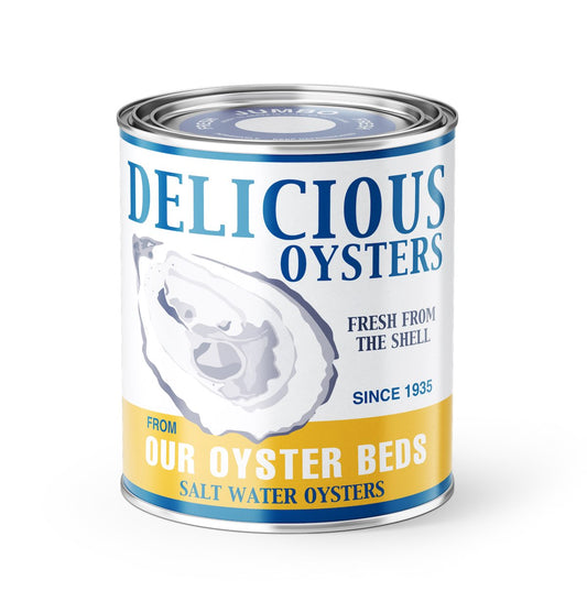 Delicious Saltwater Oyster Vintage Style Candle