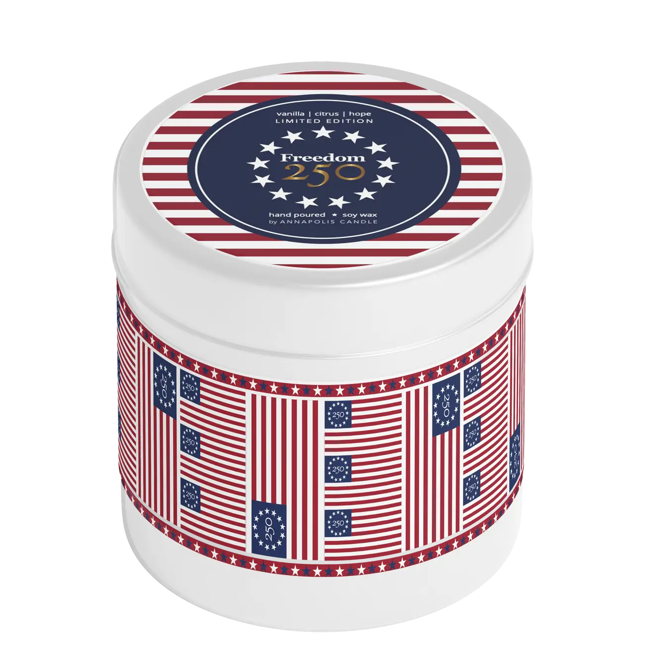 Betsy Ross - Freedom 250 Limited Edition Large Tin Candle