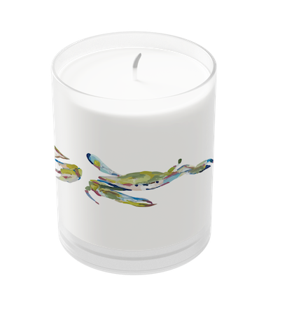 Bay Blues Luminary Candle by Kim Hovell