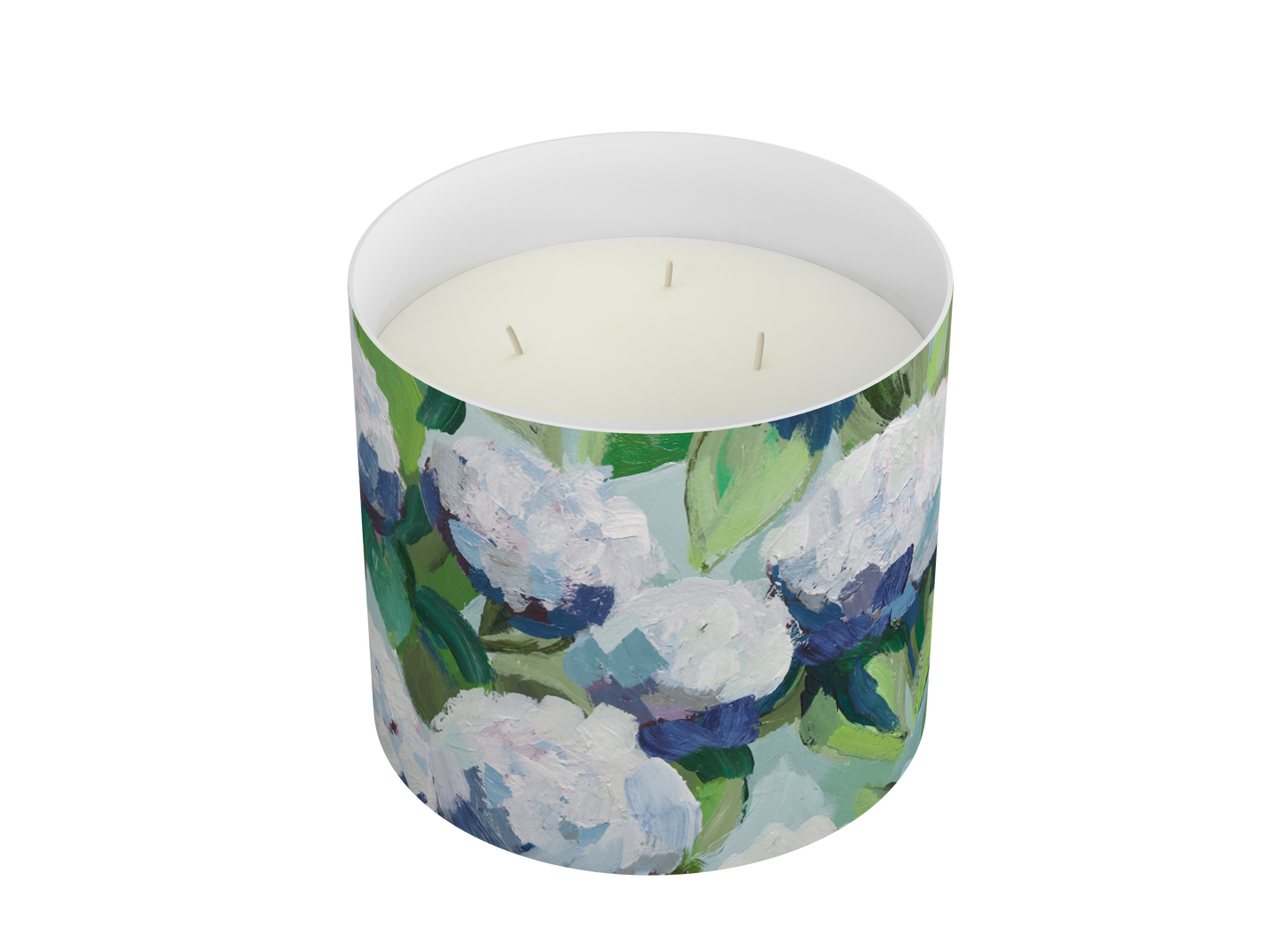 Coastal Hydrangea 3-Wick Candle Kim Hovell