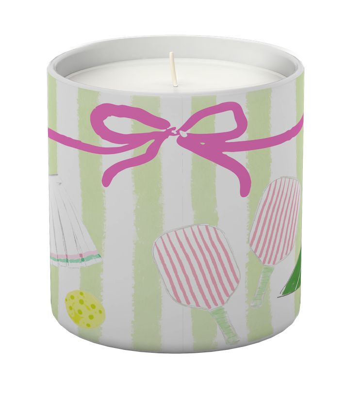 Dinker Court Pickleball Candle by Rebecca Illustrated