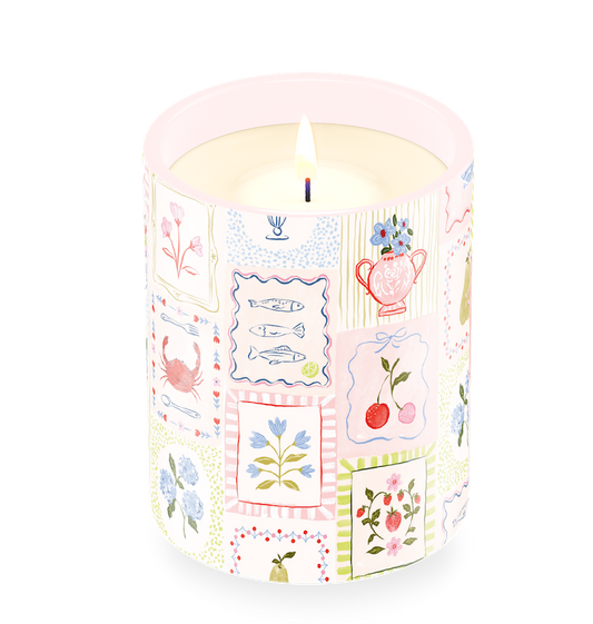 Endless Summer Ceramic Candle by Jill Labieniec
