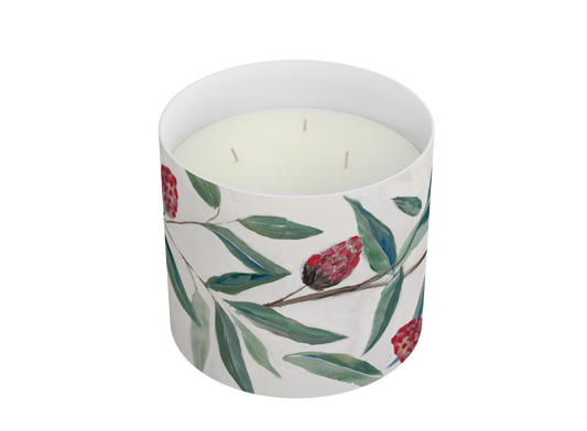 Frosted Magnolia Kim Hovell Collection 3-Wick Cand