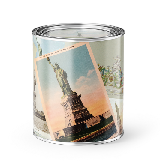 Statue of Liberty Vintage Postcard Candle -America 250 Limited Edition