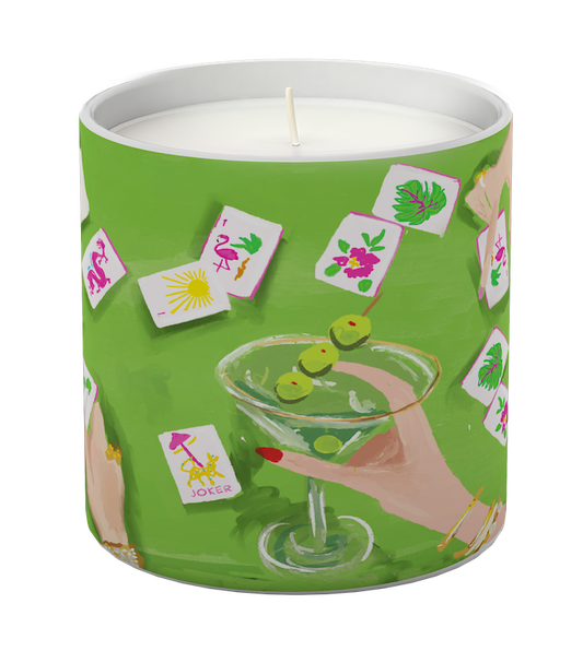 Bams Club Mahjong Candle by Rebecca Illustrated