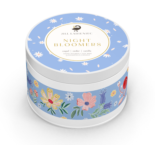 Night Bloomers Travel Candle by Jill Labieniec