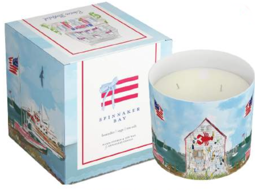 Spinnaker Bay Boxed Candle - 2 Wick by Rebecca Illustrated