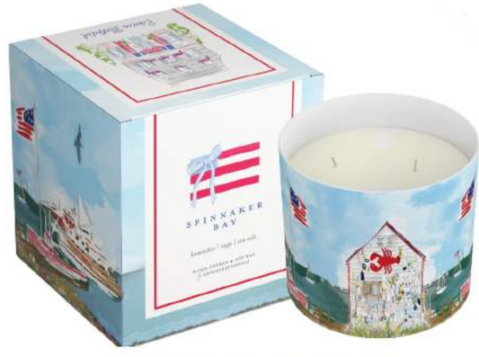Spinnaker Bay Boxed Candle - 2 Wick by Rebecca Illustrated