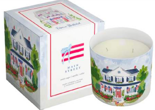 Main Street Boxed Candle - 2 Wick by Rebecca Illustrated