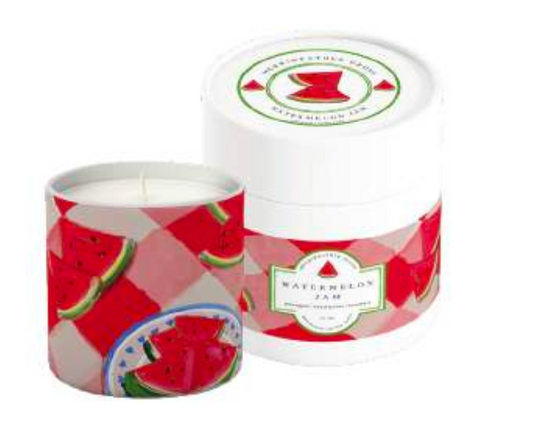 Merriweather Grove Watermelon Jam Candle by Rebecca Illustrated