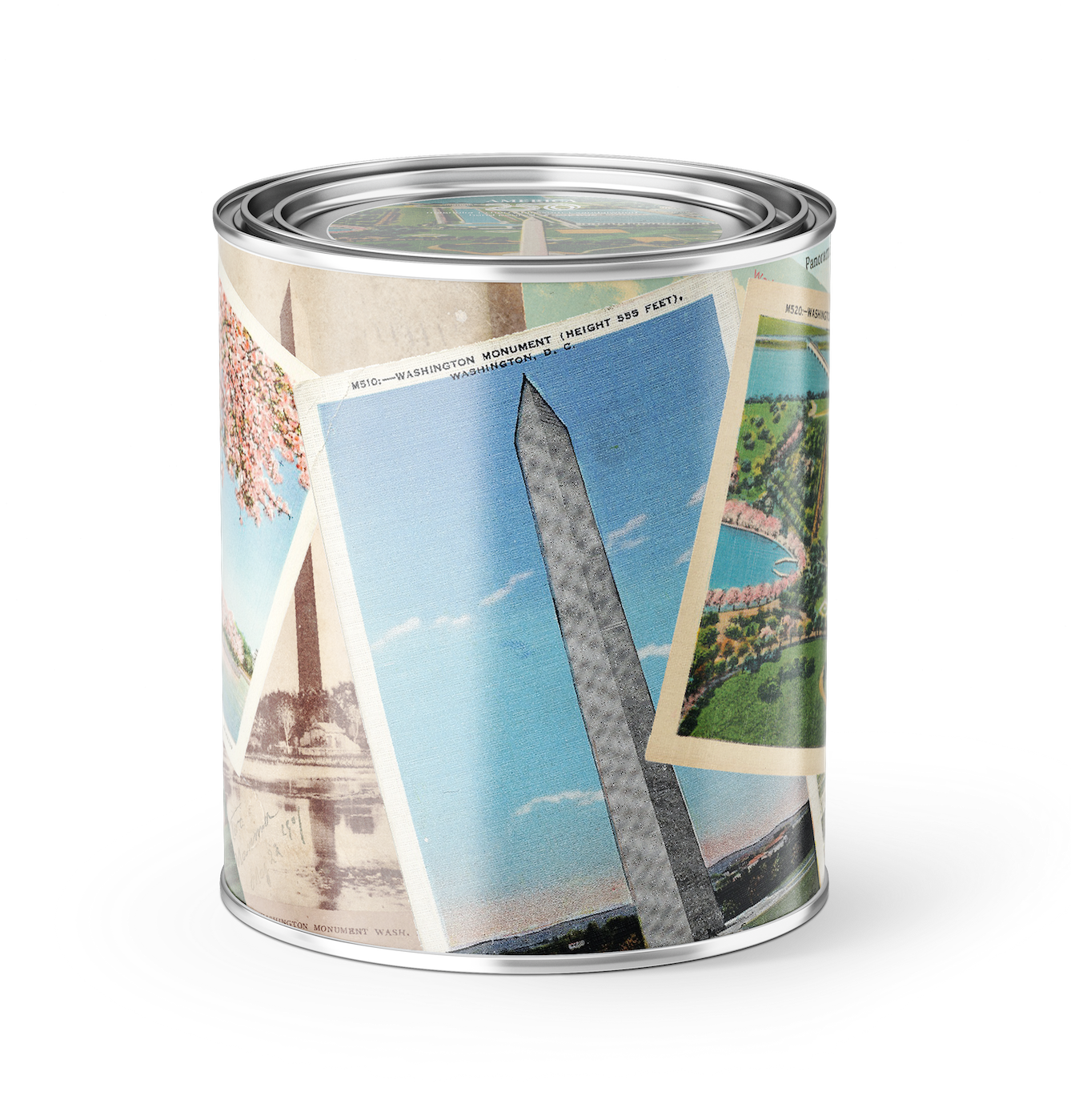 Washington Monument Postcard Vintage Candle - America 250 Limited Edition