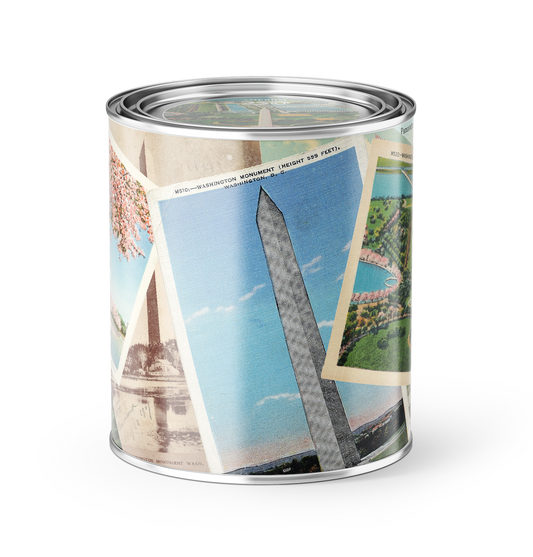 Washington Monument Postcard Vintage Candle - America 250 Limited Edition