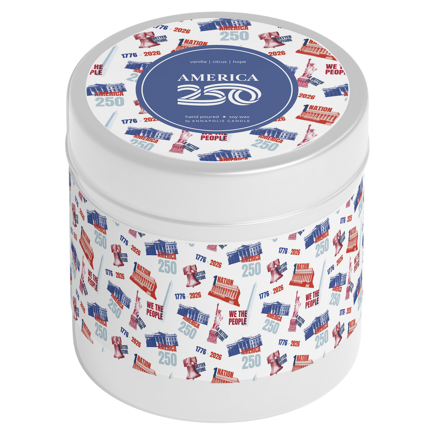 Patriotic We The People Candle - America 250 Limited Edition