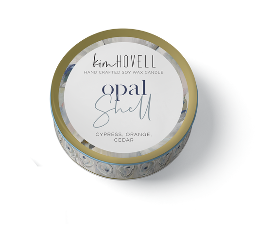 Opal Shell Candle - 3oz Travel Tin