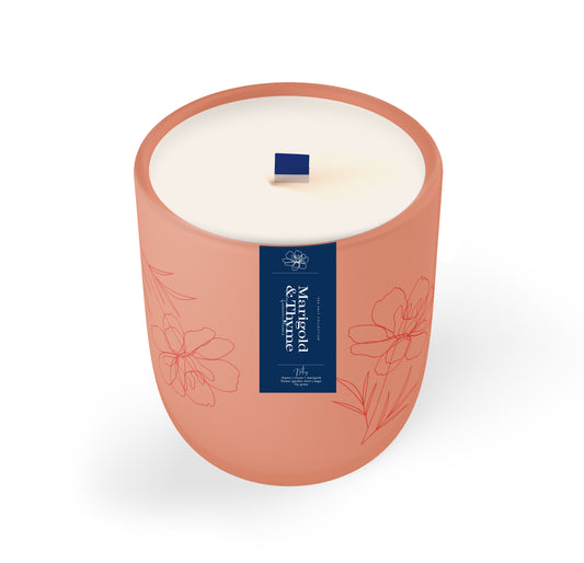 Marigold + Thyme Signature Wooden Wick Candle