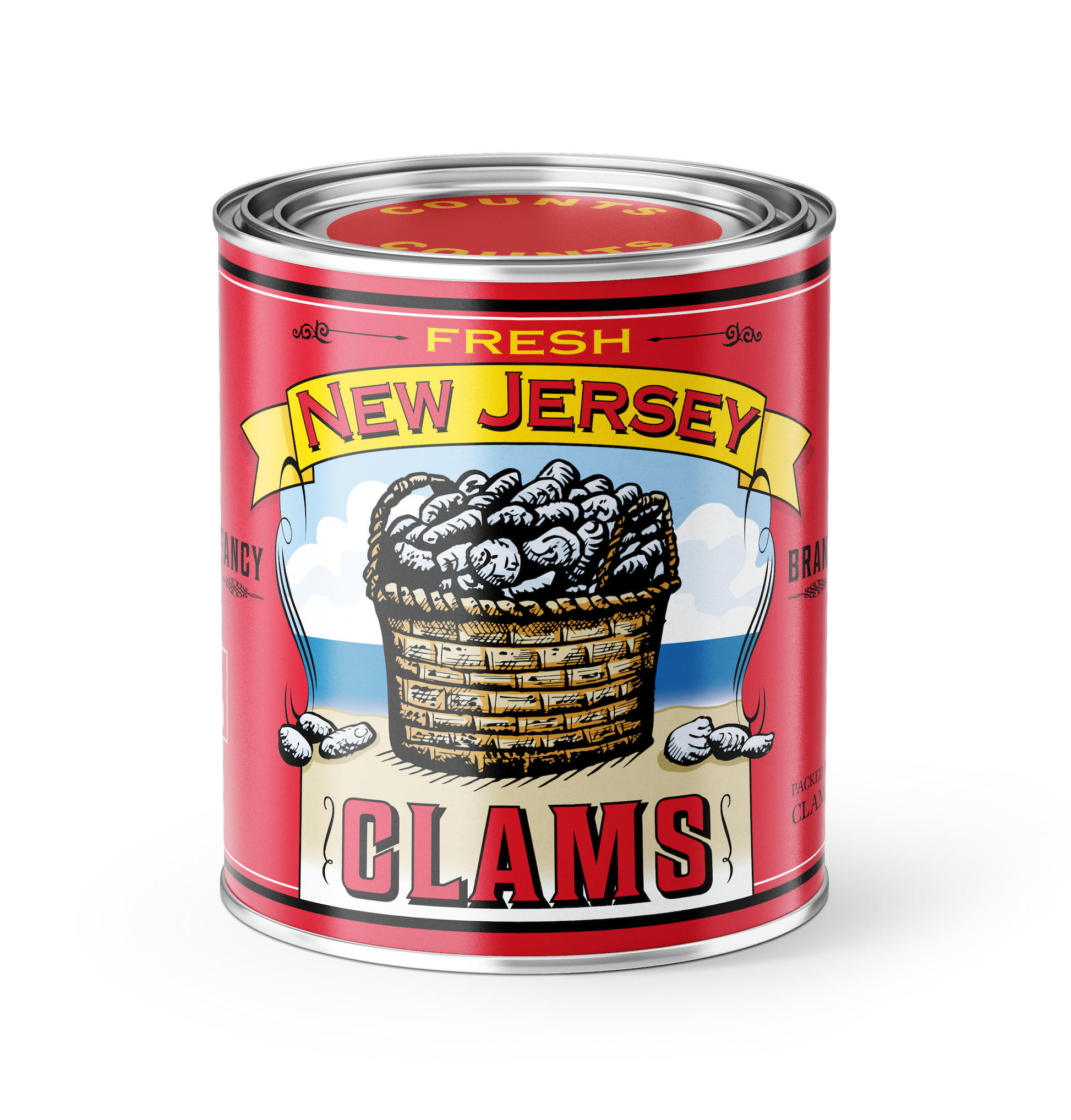 Vintage New Jersey Clams Candle