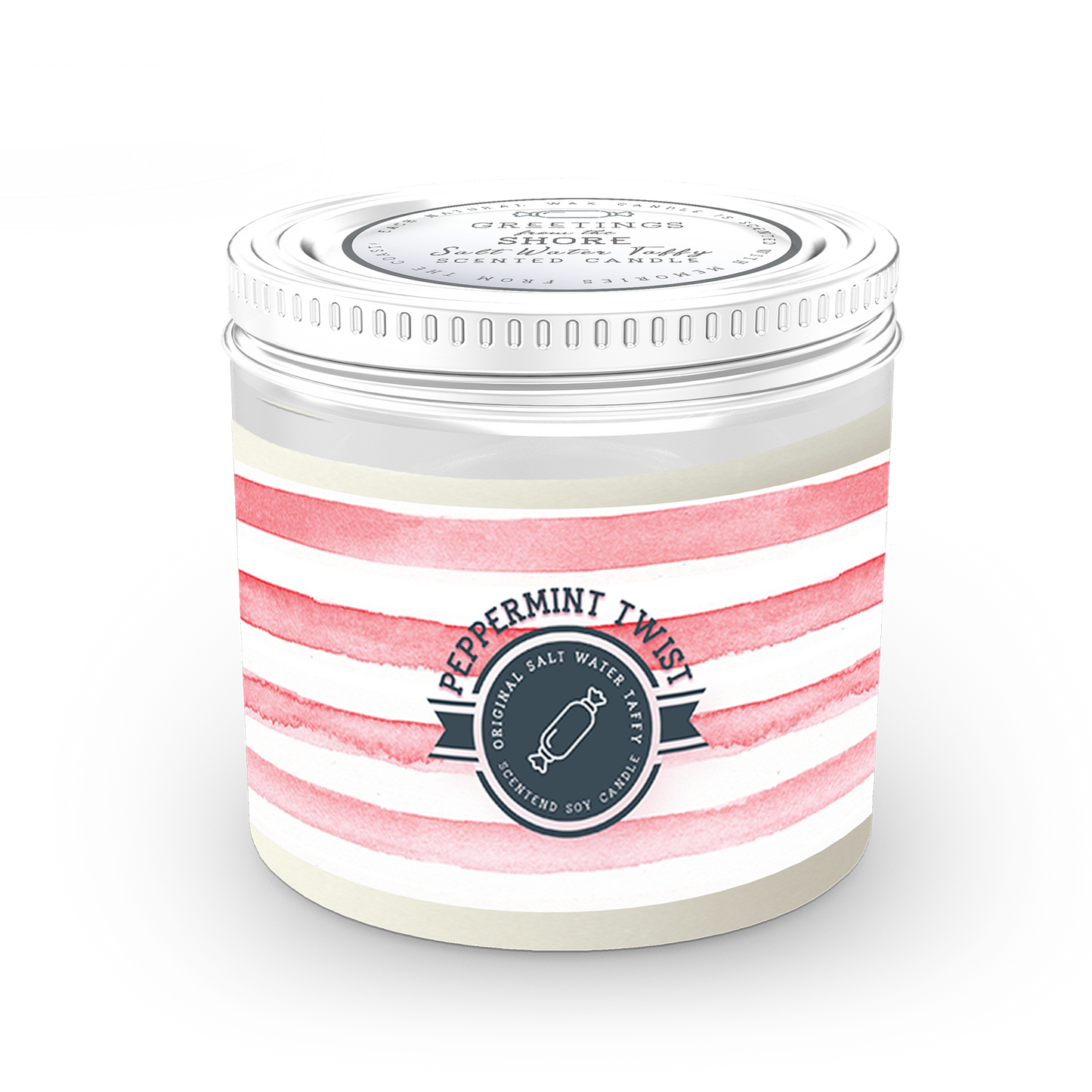 Peppermint Twist 13oz Candle - Salt Water Taffy Collection