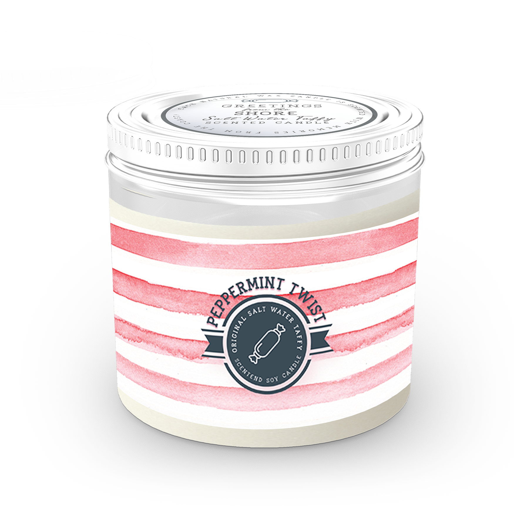 Peppermint Twist 13oz Candle - Salt Water Taffy Collection