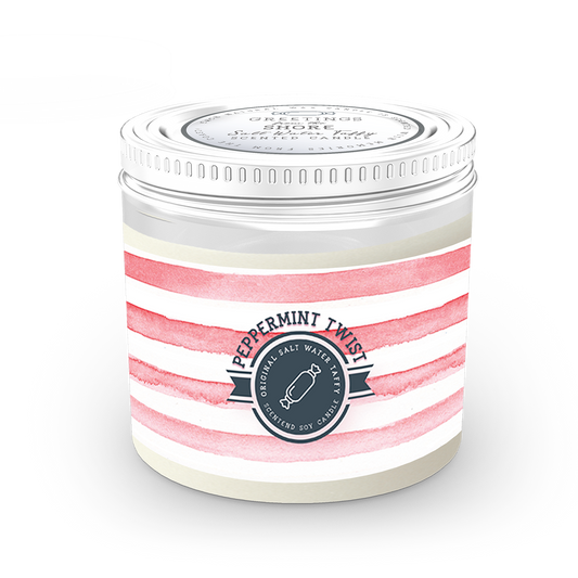 Peppermint Twist 13oz Candle - Salt Water Taffy Collection