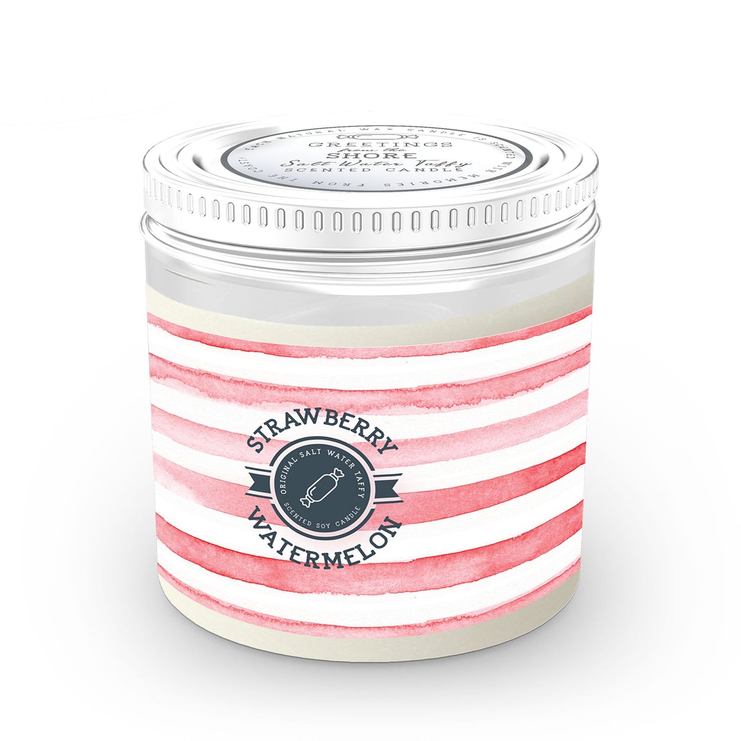 Strawberry Watermelon 13oz Candle - Salt Water Taffy Collection